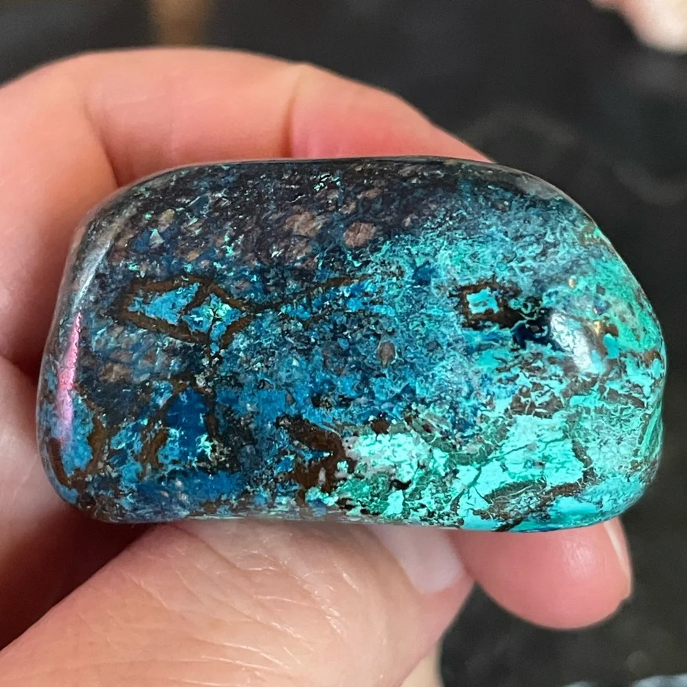 Chrysocholla Tumbled Stone - Picture 2 of 5